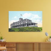 Buiten Uitzicht van het Klantenhotel van het Bald  Canvas Afdruk (Insitu (Woonkamer))