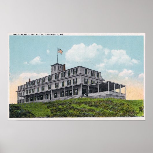 Buiten Uitzicht van het Klantenhotel van het Bald Poster (Voorkant)