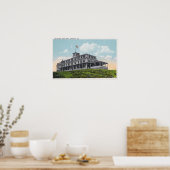 Buiten Uitzicht van het Klantenhotel van het Bald Poster (Keuken)