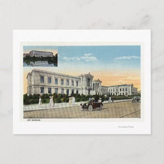 Buiten Uitzicht van het Kunstmuseum # 2 Briefkaart (Voorkant)