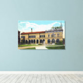 Buiten Uitzicht van het Kunstmuseum 2 Canvas Afdruk (Insitu (Houten vloer))