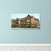 Buiten Uitzicht van het Kunstmuseum Canvas Afdruk (Insitu (Houten vloer))