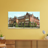 Buiten Uitzicht van het Kunstmuseum Canvas Afdruk (Insitu (Woonkamer))