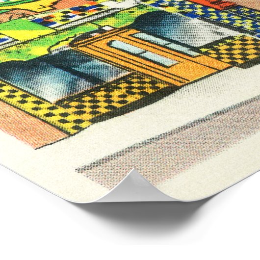 Buiten Uitzicht van het Mandarijnentheater Poster (Hoek)