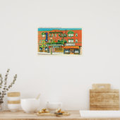 Buiten Uitzicht van het Mandarijnentheater Poster (Keuken)