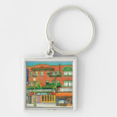 Buiten Uitzicht van het Mandarijnentheater Sleutelhanger (Voorkant)