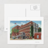 Buiten Uitzicht van het Nelson House Briefkaart (Voorkant / Achterkant)