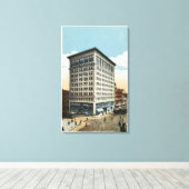 Buiten Uitzicht van het New Park Building Canvas Afdruk (Insitu (Houten vloer))