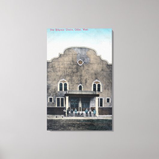Buiten Uitzicht van het New Ridgeway Theater Canvas Afdruk (Voorkant)