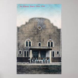 Buiten Uitzicht van het New Ridgeway Theater Poster