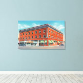 Buiten Uitzicht van het New Rogerson Hotel Canvas Afdruk (Insitu (Houten vloer))