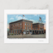 Buiten Uitzicht van het New Wenatchee Hotel Briefkaart (Voorkant)