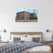 Buiten Uitzicht van het New Wenatchee Hotel Canvas Afdruk (Insitu (Slaapkamer))