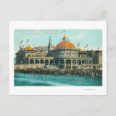 Buiten Uitzicht van het nieuwe casino vanaf de str Briefkaart (Voorkant)