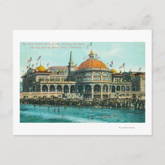 Buiten Uitzicht van het nieuwe casino vanaf de str Briefkaart (Voorkant)