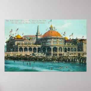 Buiten Uitzicht van het nieuwe casino vanaf de str Poster