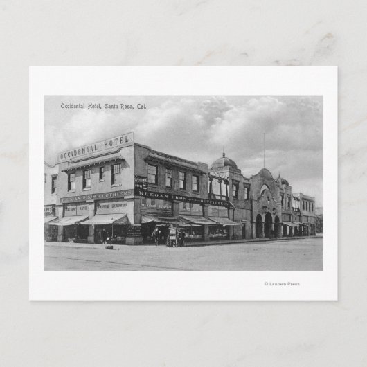 Buiten Uitzicht van het Occidental Hotel Briefkaart (Voorkant)