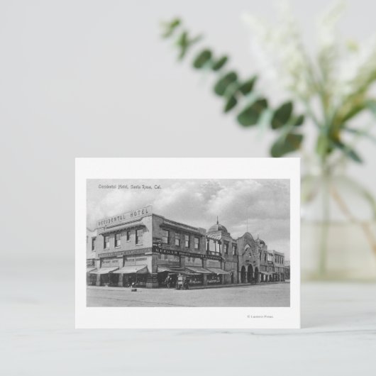 Buiten Uitzicht van het Occidental Hotel Briefkaart (Staand voorkant)