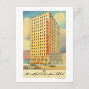 Buiten Uitzicht van het Olympisch Hotel Briefkaart