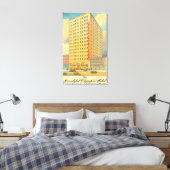 Buiten Uitzicht van het Olympisch Hotel Canvas Afdruk (Insitu (Slaapkamer))