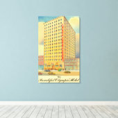 Buiten Uitzicht van het Olympisch Hotel Canvas Afdruk (Insitu (Houten vloer))