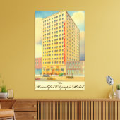 Buiten Uitzicht van het Olympisch Hotel Canvas Afdruk (Insitu (Woonkamer))