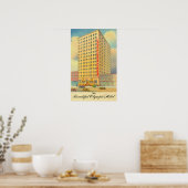 Buiten Uitzicht van het Olympisch Hotel Poster (Keuken)