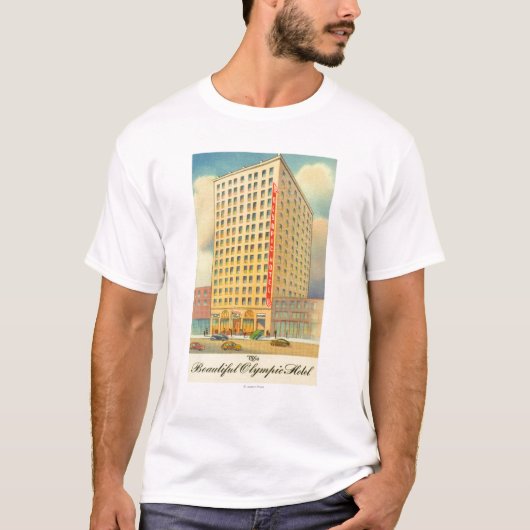 Buiten Uitzicht van het Olympisch Hotel T-shirt (Voorkant)