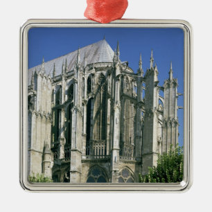 Buiten uitzicht van het oostuiteinde metalen ornament