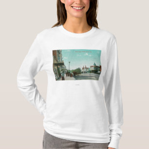 Buiten Uitzicht van het oude aangepaste huis T-shirt