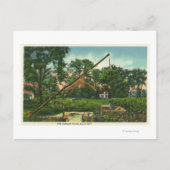 Buiten Uitzicht van het oude Harlow House # 2 Briefkaart (Voorkant)