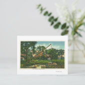 Buiten Uitzicht van het oude Harlow House # 2 Briefkaart (Staand voorkant)