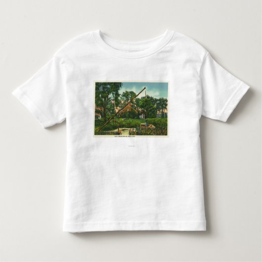 Buiten Uitzicht van het oude Harlow House # 2 Kinder Shirts (Voorkant)