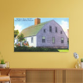 Buiten Uitzicht van het Oude Harlow House Canvas Afdruk (Insitu (Woonkamer))