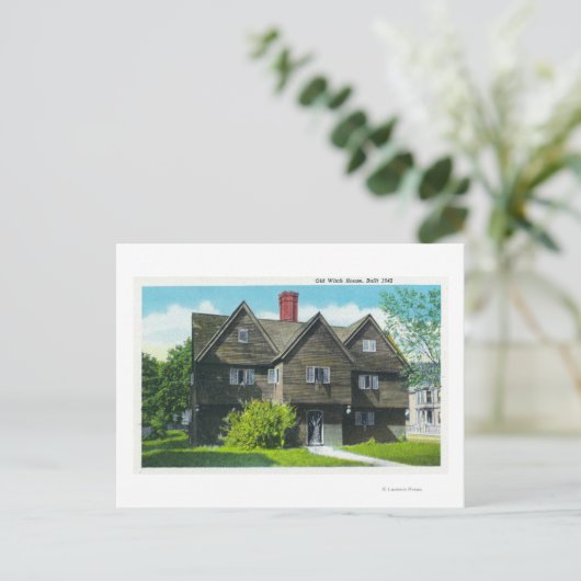 Buiten Uitzicht van het oude hekhuis Briefkaart (Staand voorkant)