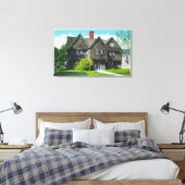 Buiten Uitzicht van het oude hekhuis Canvas Afdruk (Insitu (Slaapkamer))
