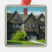 Buiten Uitzicht van het oude hekhuis Metalen Ornament (Voorkant)