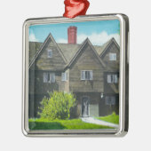 Buiten Uitzicht van het oude hekhuis Metalen Ornament (Links)