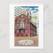 Buiten Uitzicht van het Oude Huis van de Staat Briefkaart (Voorkant)