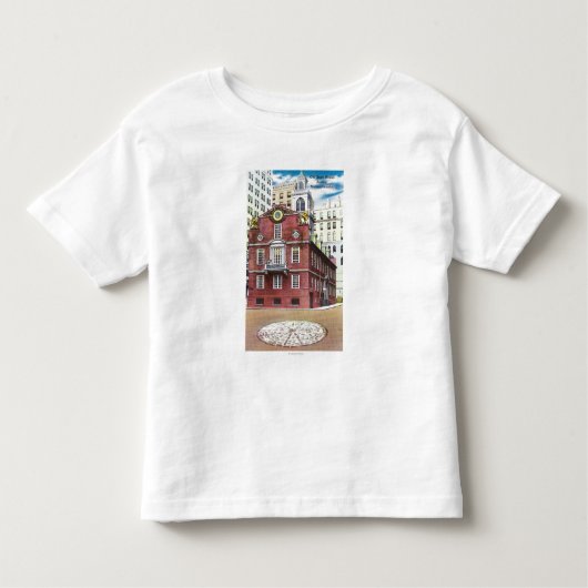 Buiten Uitzicht van het Oude Huis van de Staat Kinder Shirts (Voorkant)