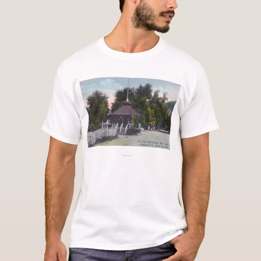 Buiten Uitzicht van het Oude Lushuis aan het Blauw T-shirt (Voorkant)