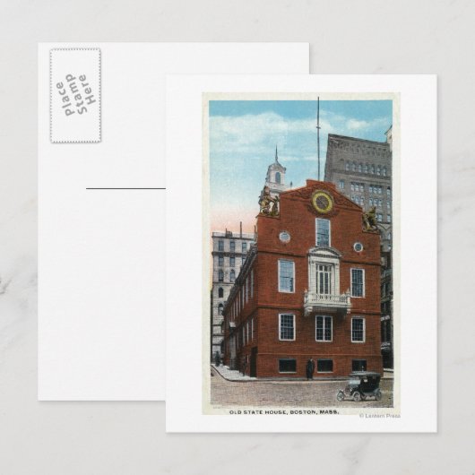 Buiten Uitzicht van het Oude Staatshuis # 2 Briefkaart (Voorkant / Achterkant)