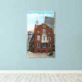 Buiten Uitzicht van het Oude Staatshuis # 2 Canvas Afdruk (Insitu (Houten vloer))