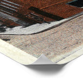 Buiten Uitzicht van het Oude Staatshuis # 2 Poster (Hoek)