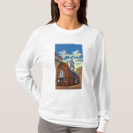 Buiten Uitzicht van het Oude Staatshuis T-shirt (Voorkant)