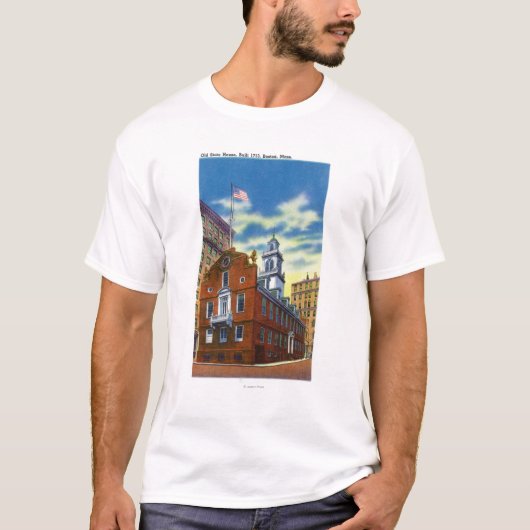 Buiten Uitzicht van het Oude Staatshuis T-shirt (Voorkant)