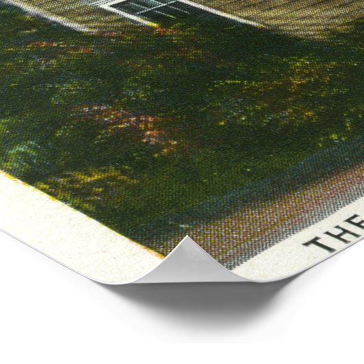 Buiten Uitzicht van het oudste huis in de stad # 2 Poster (Hoek)