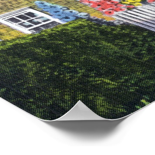 Buiten Uitzicht van het oudste huis in de stad Poster (Hoek)