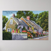 Buiten Uitzicht van het oudste huis in de stad Poster (Voorkant)