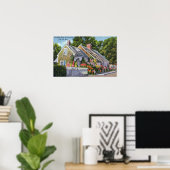 Buiten Uitzicht van het oudste huis in de stad Poster (Thuiskantoor)